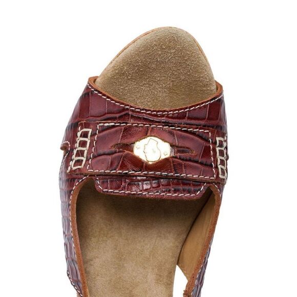 $630 New Dsquared2 Women US 7 Brown Leather Sandal Pumps Platform Heel Shoes - Picture 17 of 17